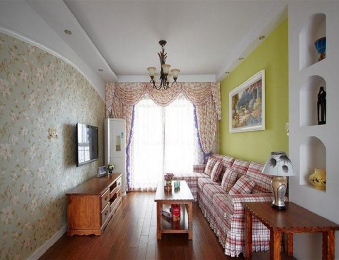 威海家裝設(shè)計(jì)-華潤(rùn)威海灣九里118㎡三居室田園